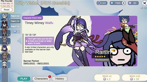 Genshin Impact Wish Simulator.
